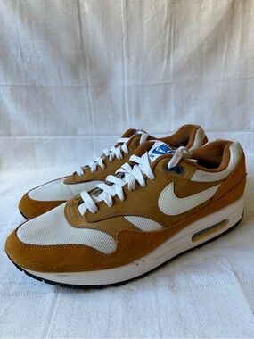 Nike Air Max 1 Curry 2018 Brown White Sneakers Men's Size 11 908366-700